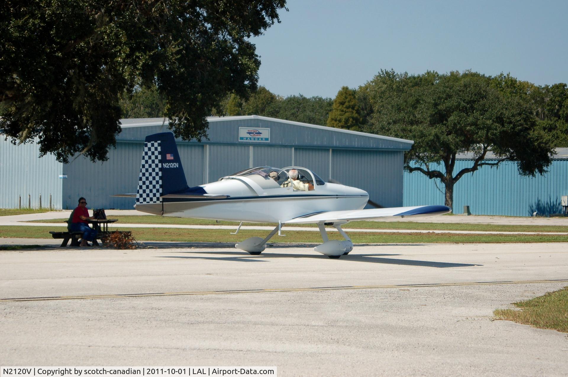 N2120V, 2006 Vans RV-7A C/N 71022, 2006 Brandt Patrick J VANS RV-7A N2120V at Lakeland Linder Regional Airport, Lakeland, FL