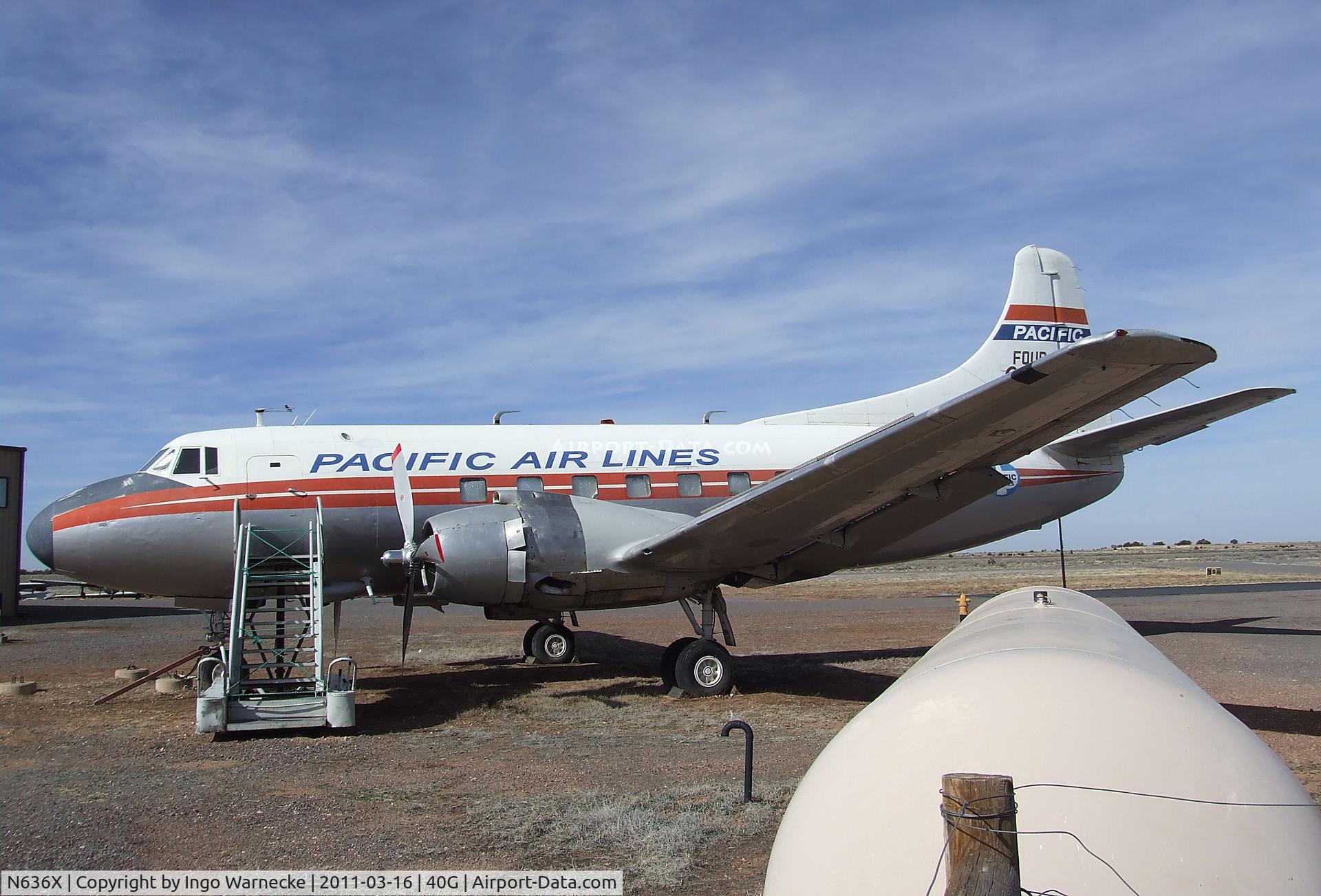 N636X, 1952 Martin 404 C/N 14135, Martin 404 at the Planes of Fame Air Museum, Valle AZ