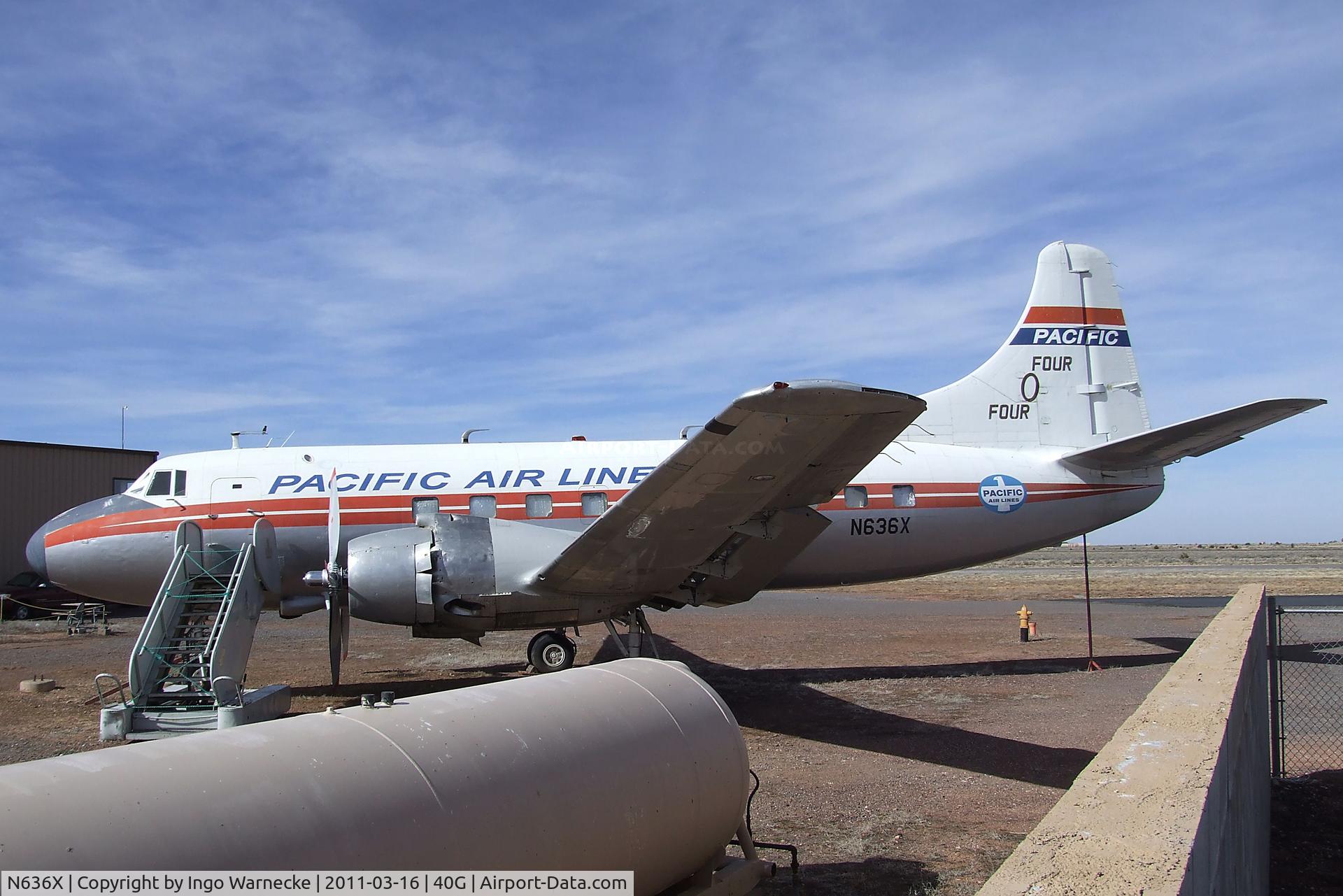 N636X, 1952 Martin 404 C/N 14135, Martin 404 at the Planes of Fame Air Museum, Valle AZ