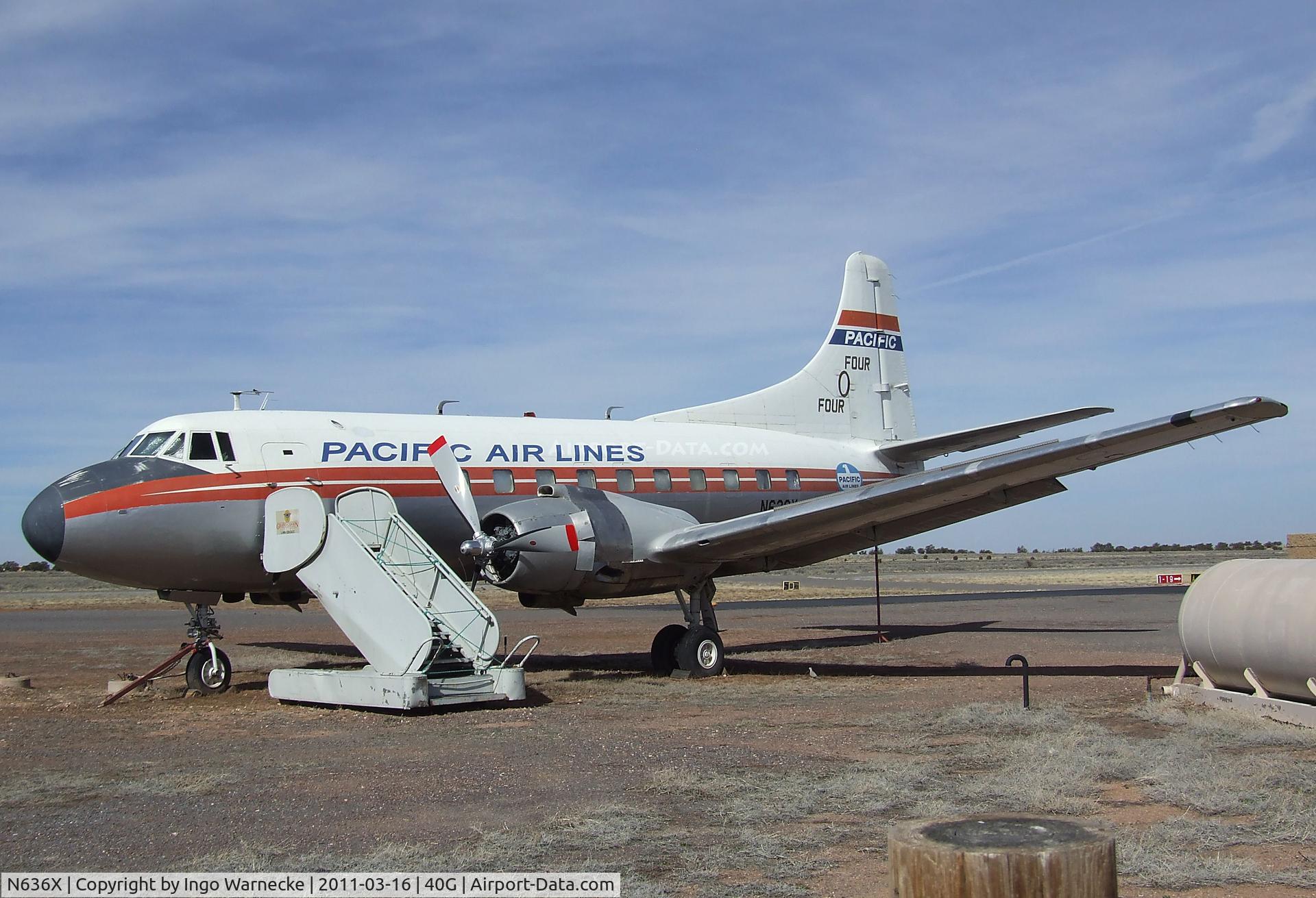 N636X, 1952 Martin 404 C/N 14135, Martin 404 at the Planes of Fame Air Museum, Valle AZ