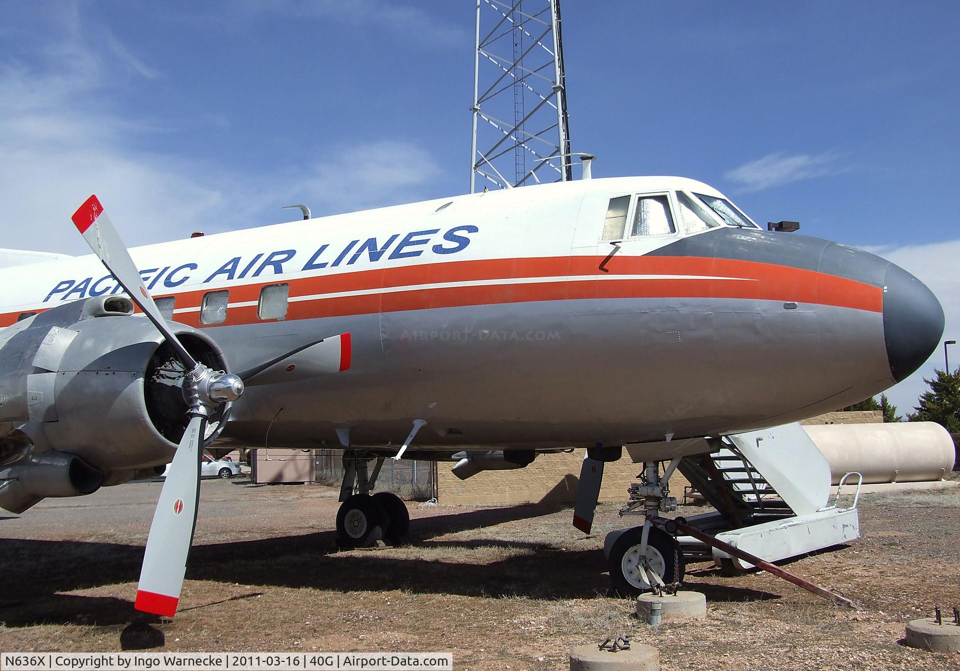 N636X, 1952 Martin 404 C/N 14135, Martin 404 at the Planes of Fame Air Museum, Valle AZ