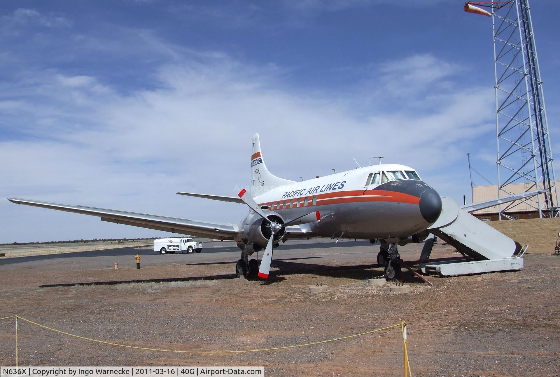 N636X, 1952 Martin 404 C/N 14135, Martin 404 at the Planes of Fame Air Museum, Valle AZ