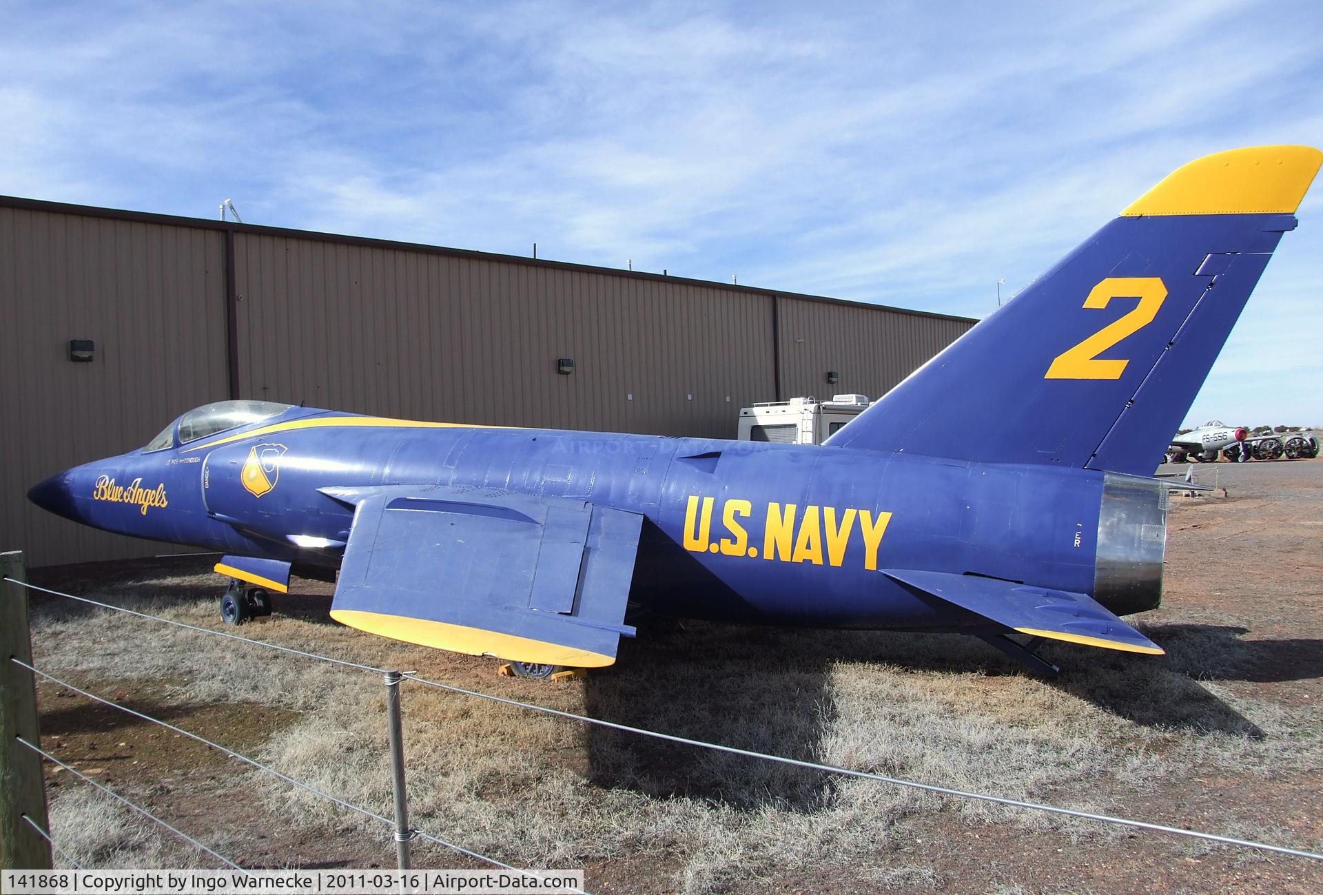 141868, Grumman F-11A Tiger C/N 185, Grumman F-11A (F11F-1) Tiger at the Planes of Fame Air Museum, Valle AZ