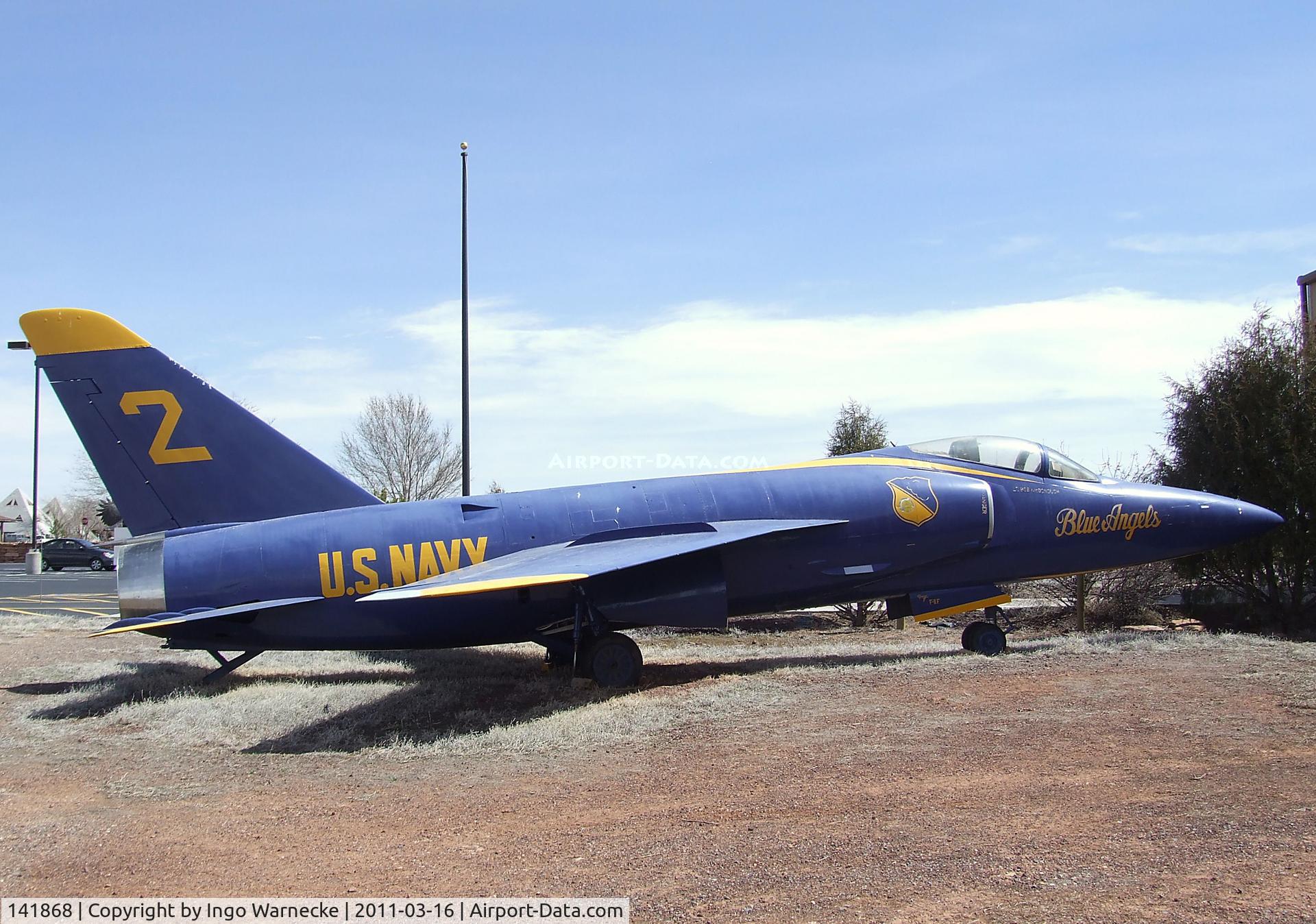 141868, Grumman F-11A Tiger C/N 185, Grumman F-11A (F11F-1) Tiger at the Planes of Fame Air Museum, Valle AZ