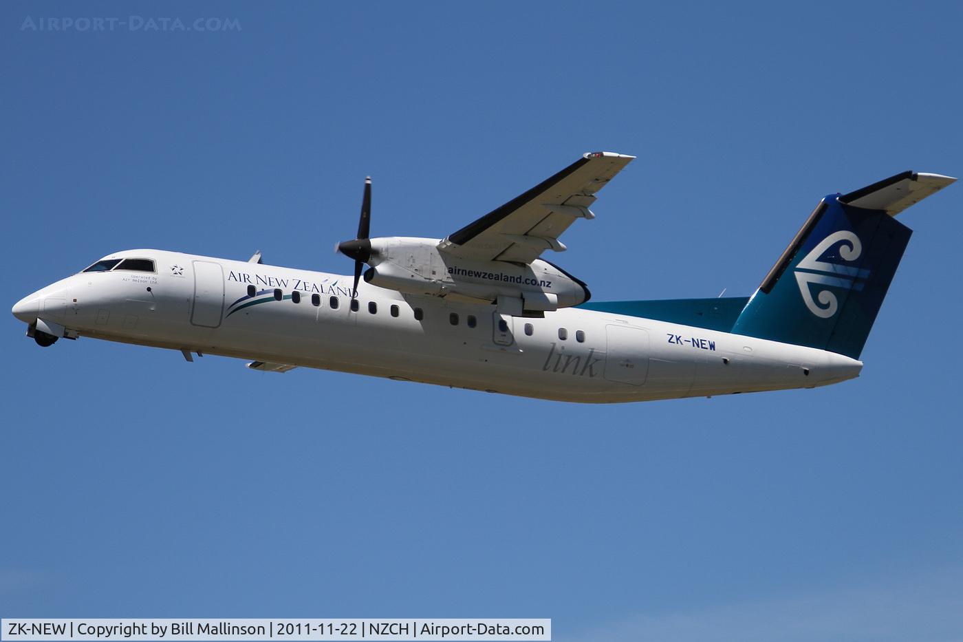 ZK-NEW, 2007 De Havilland Canada DHC-8-311Q Dash 8 C/N 648, away off 02
