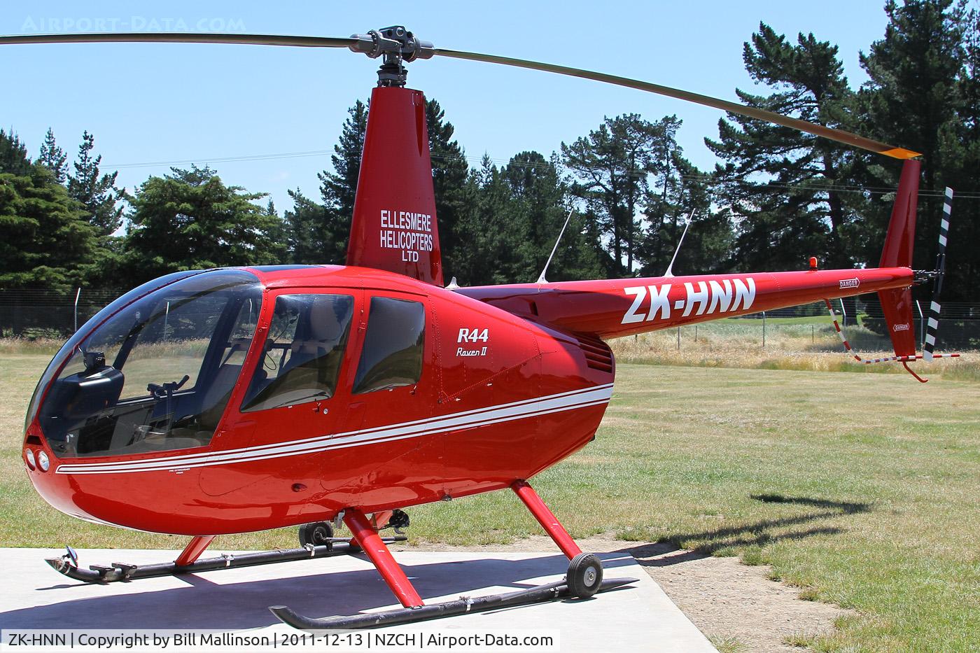 ZK-HNN, 2008 Robinson R44 II C/N 12079, parked up