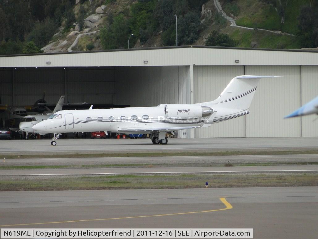 N619ML, 1988 Gulfstream Aerospace G-IV C/N 1062, Parked Jet Air parking area