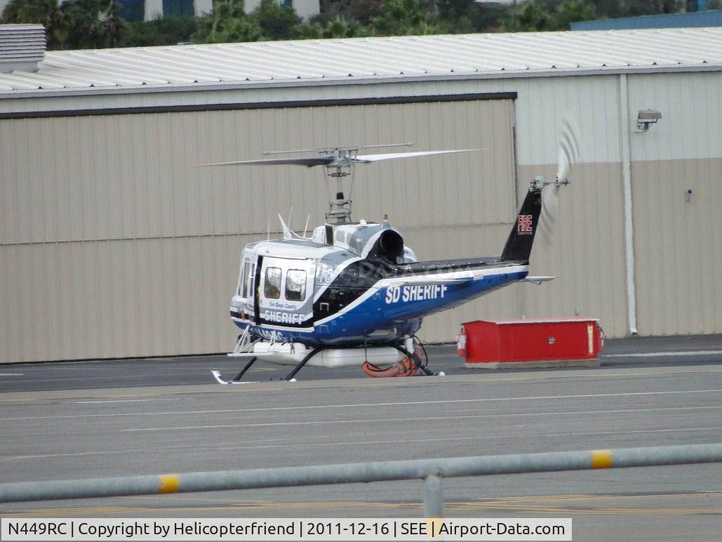N449RC, 1973 Bell 205A-1 C/N 30121, Starting up and being pre-flighted