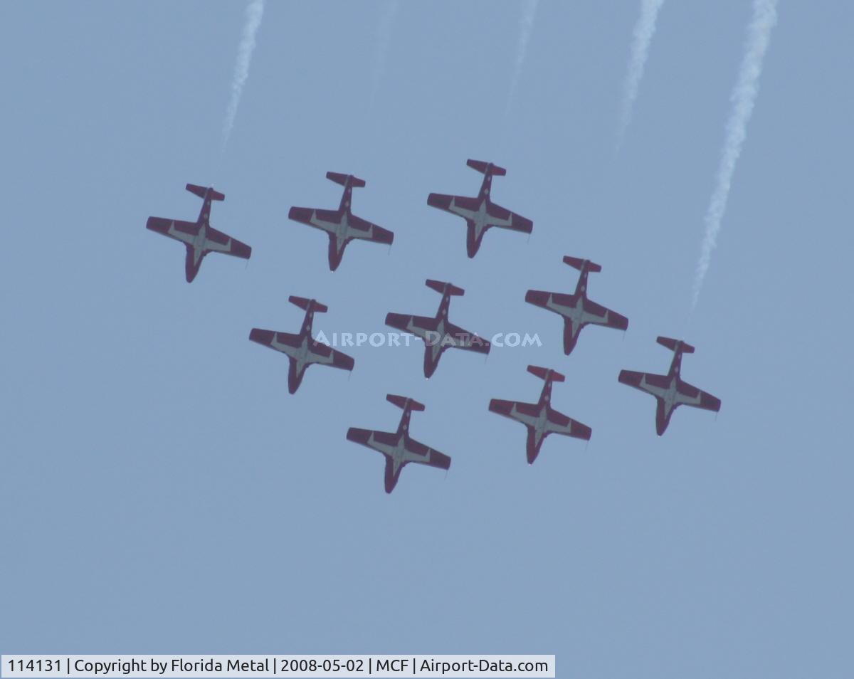 114131, Canadair CT-114 Tutor C/N 1131, Snowbirds practicing at MacDill - profile for #1