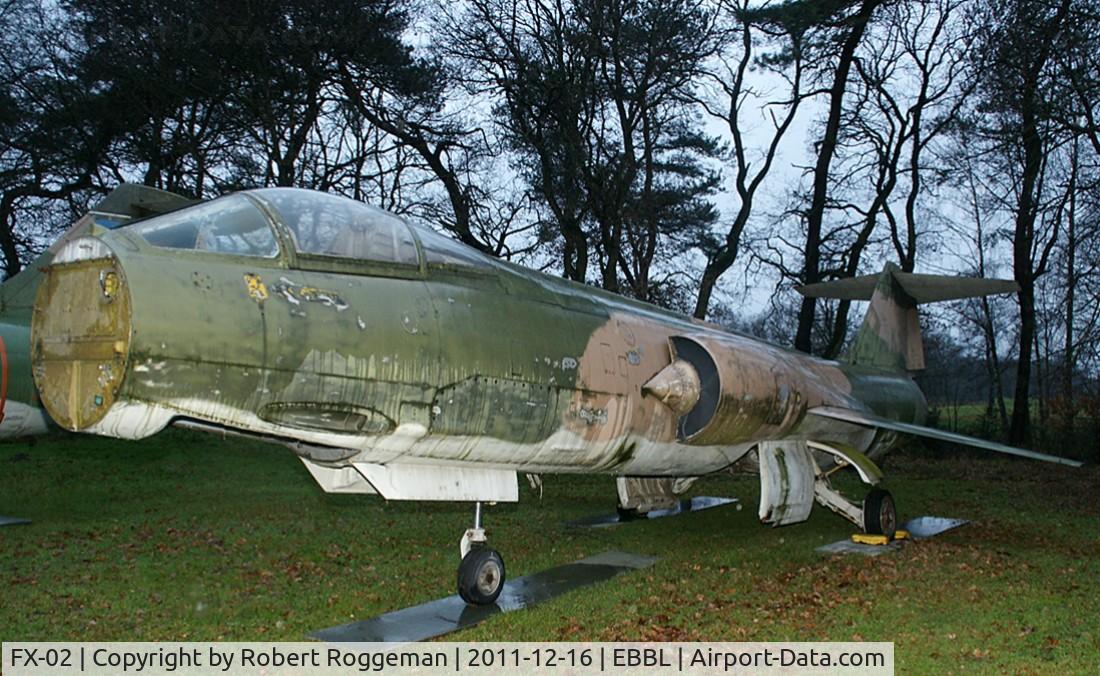 FX-02, Lockheed F-104G Starfighter C/N 683-9017, Stored with FX-41 FX-61 to restore one.K.B.Air Museum.Tail FX-47.