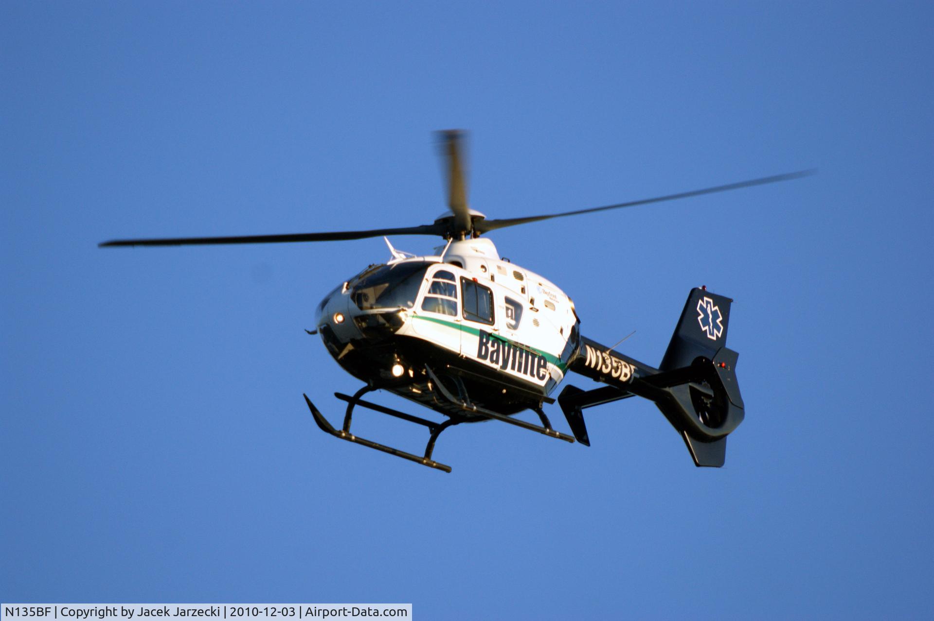 N135BF, 2006 Eurocopter EC-135P-2 C/N 0490, Emergency landing at Sarasota Memorial Hospital, FL, December 2010
