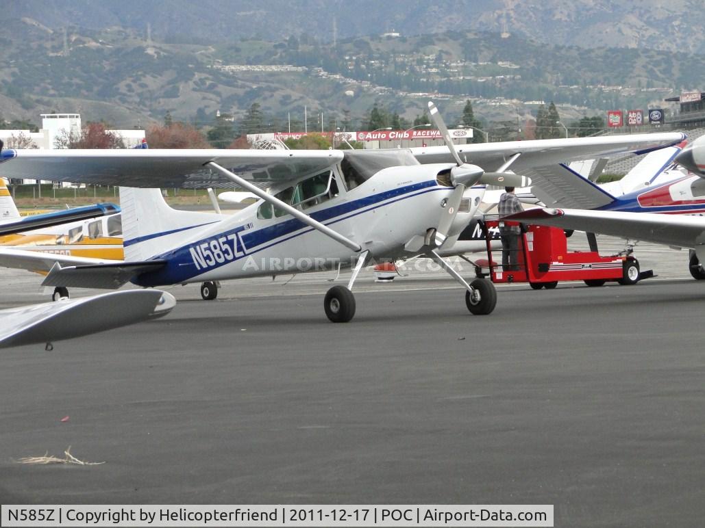 N585Z, 1977 Cessna A185F Skywagon 185 C/N 18503266, Parked outside Howard Aviation during hanger clean up day