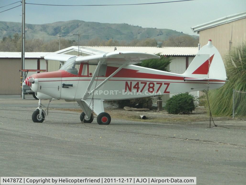 N4787Z, 1961 Piper PA-22-108 Colt C/N 22-8351, Parked on the outside of the fence on the southside