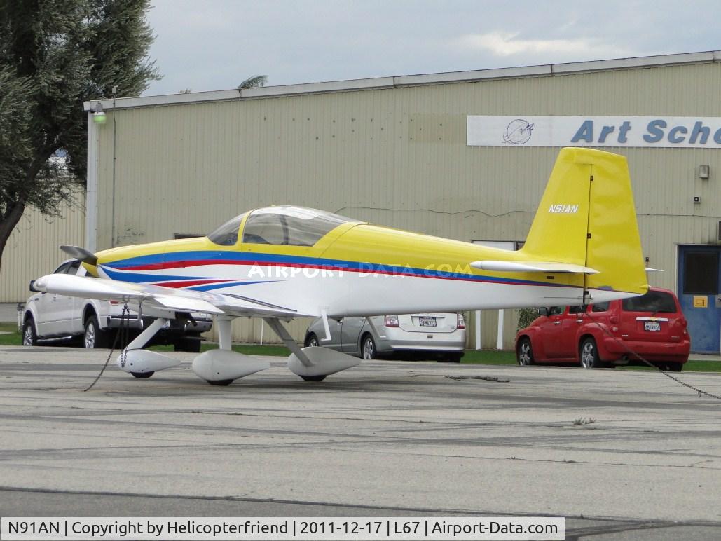 N91AN, 2003 Vans RV-9A C/N 90229, Parked and tied down