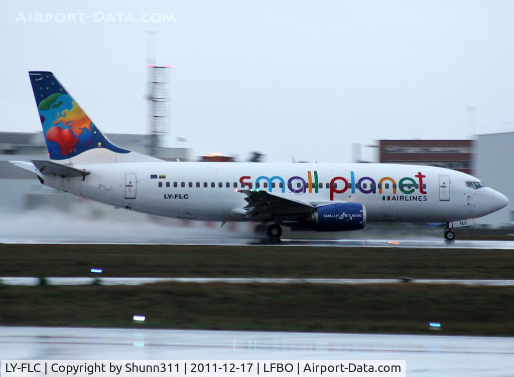 LY-FLC, 1997 Boeing 737-31S C/N 29055, Taking off rwy 32R