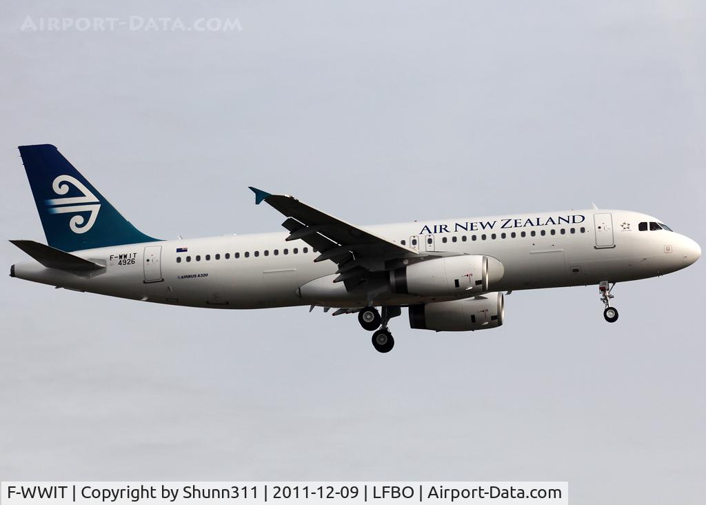 F-WWIT, 2011 Airbus A320-232 C/N 4926, C/n 4926 - To be ZK-OJS