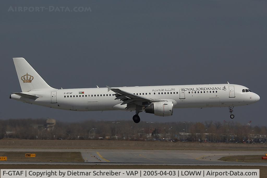 F-GTAF, 1998 Airbus A321-211 C/N 0761, Royal Jordanian Airbus 321