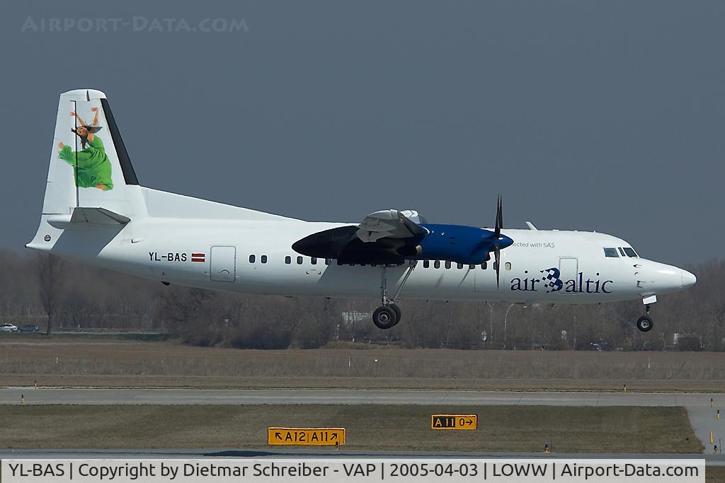 YL-BAS, 1989 Fokker 50 C/N 20162, Air Baltic Fokker 50