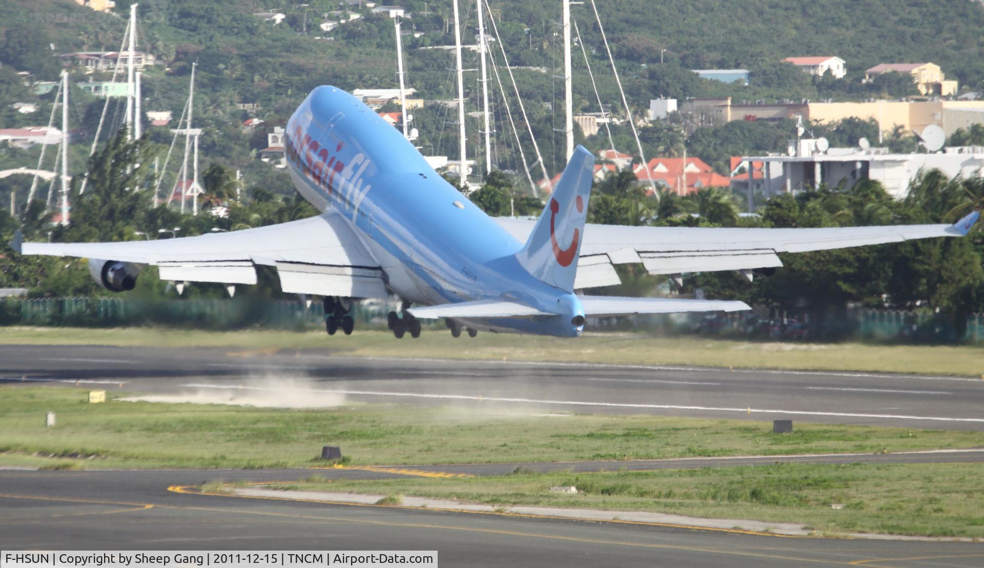 F-HSUN, 1993 Boeing 747-422 C/N 26880, F-HSUN at TNCM