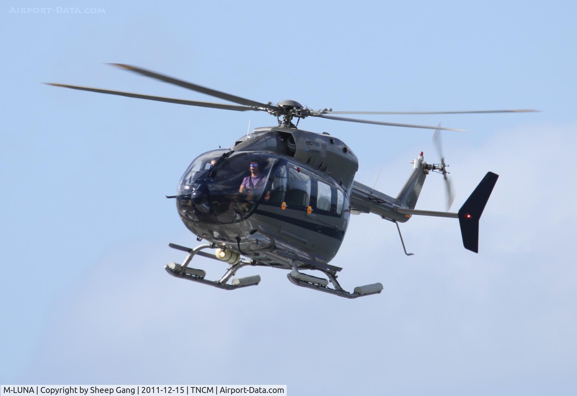 M-LUNA, Eurocopter-Kawasaki EC-145 (BK-117C-2) C/N 9242, M-LUNA at TNCM