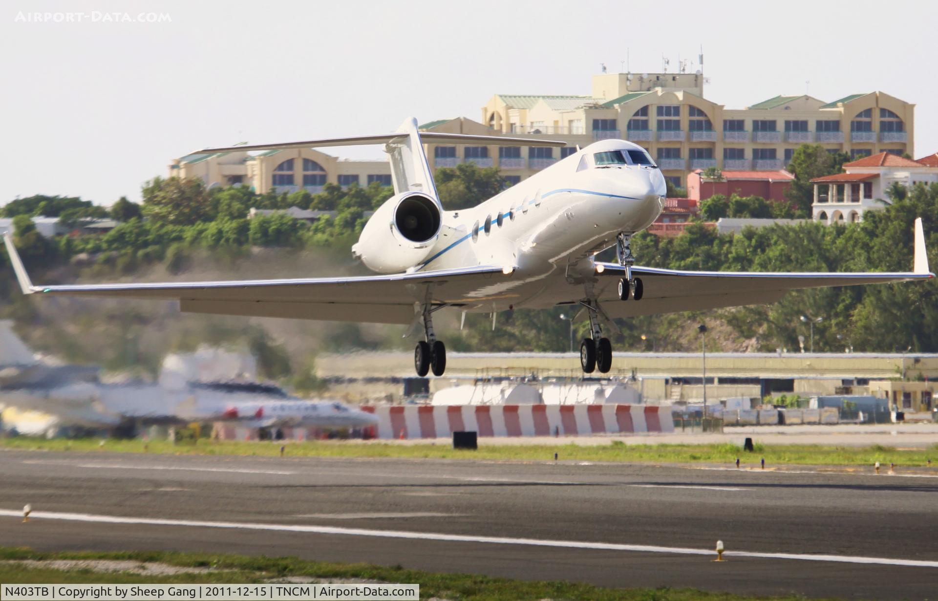N403TB, 1992 Gulfstream Aerospace G-IV C/N 1191, N403TB at TNCM