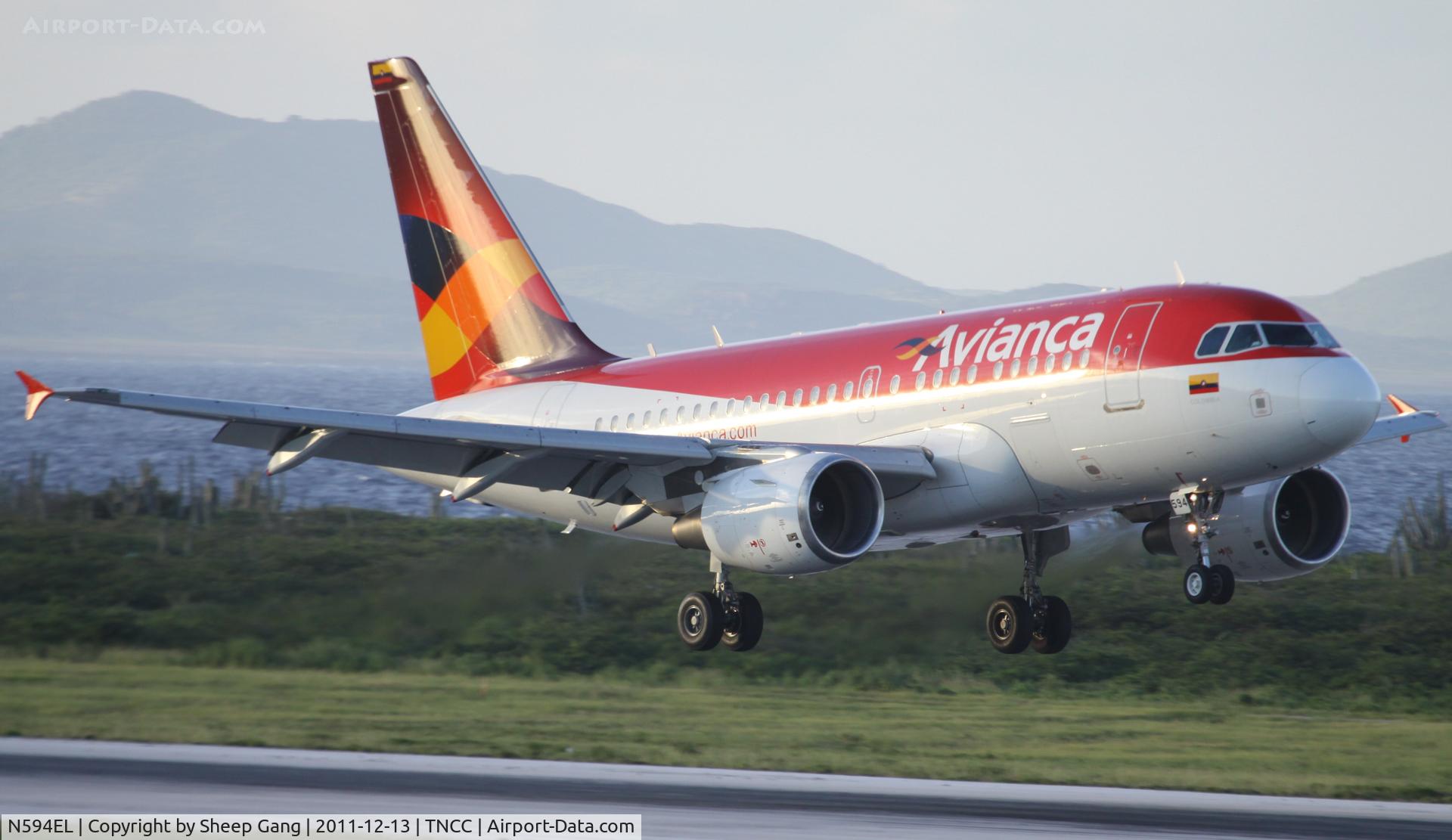 N594EL, 2005 Airbus A318-111 C/N 2377, N594EL at TNCC