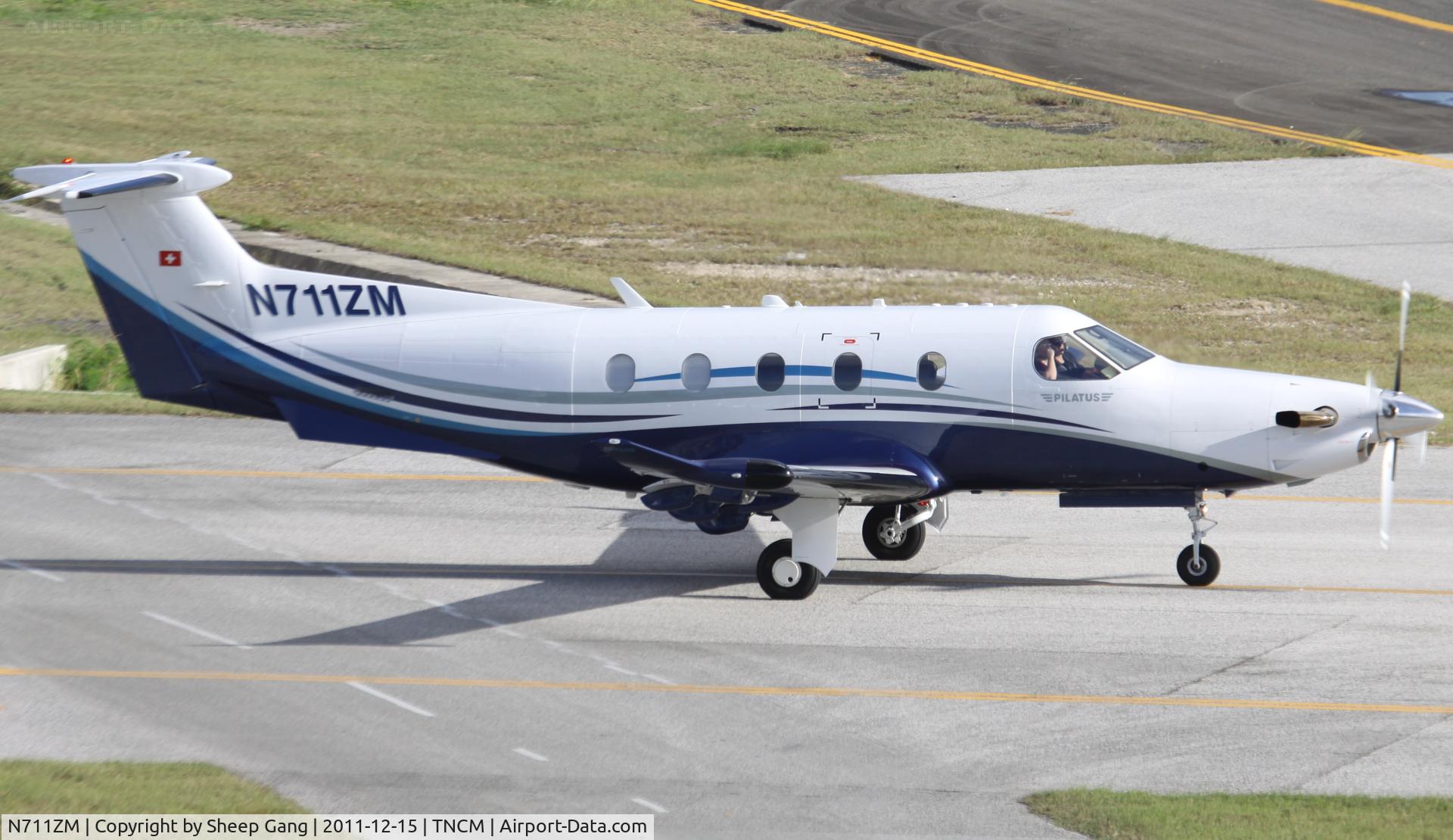 N711ZM, 2010 Pilatus PC-12/47E C/N 1254, N711ZM at TNCM