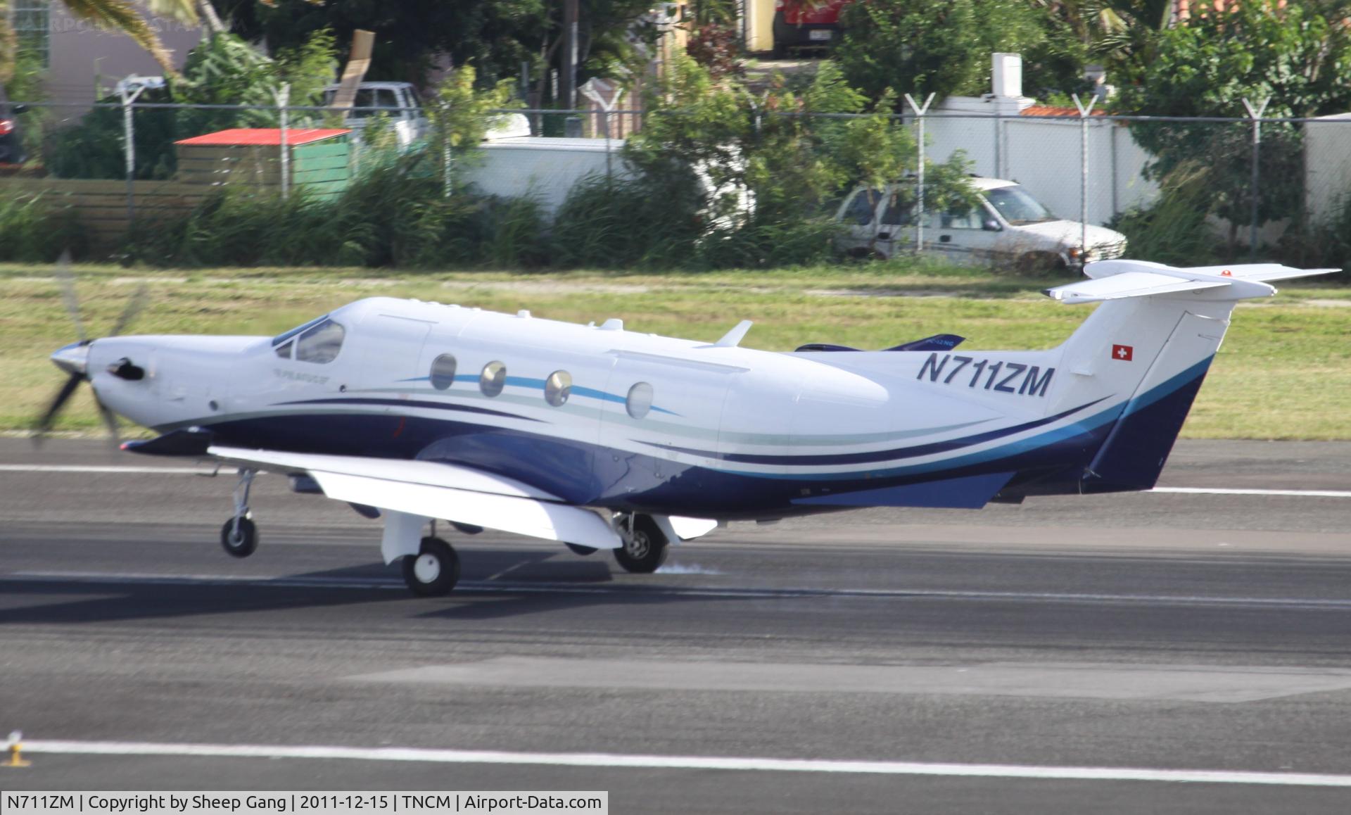 N711ZM, 2010 Pilatus PC-12/47E C/N 1254, N711ZM at TNCM