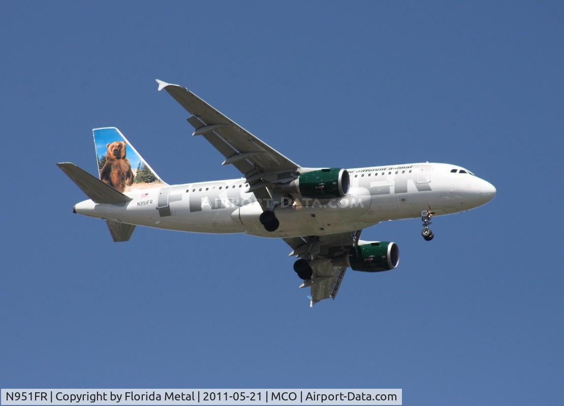 N951FR, 2009 Airbus A319-112 C/N 4127, Benny the Grizzly Bear