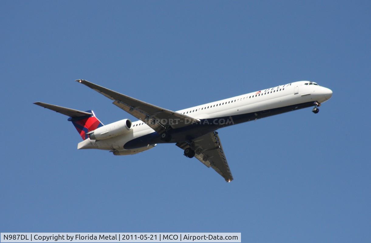N987DL, 1991 McDonnell Douglas MD-88 C/N 53338, Delta MD-88