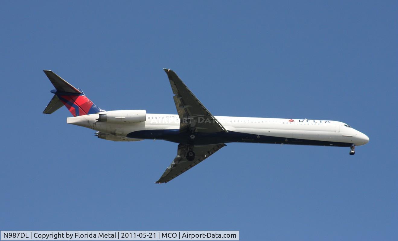 N987DL, 1991 McDonnell Douglas MD-88 C/N 53338, Delta MD-88