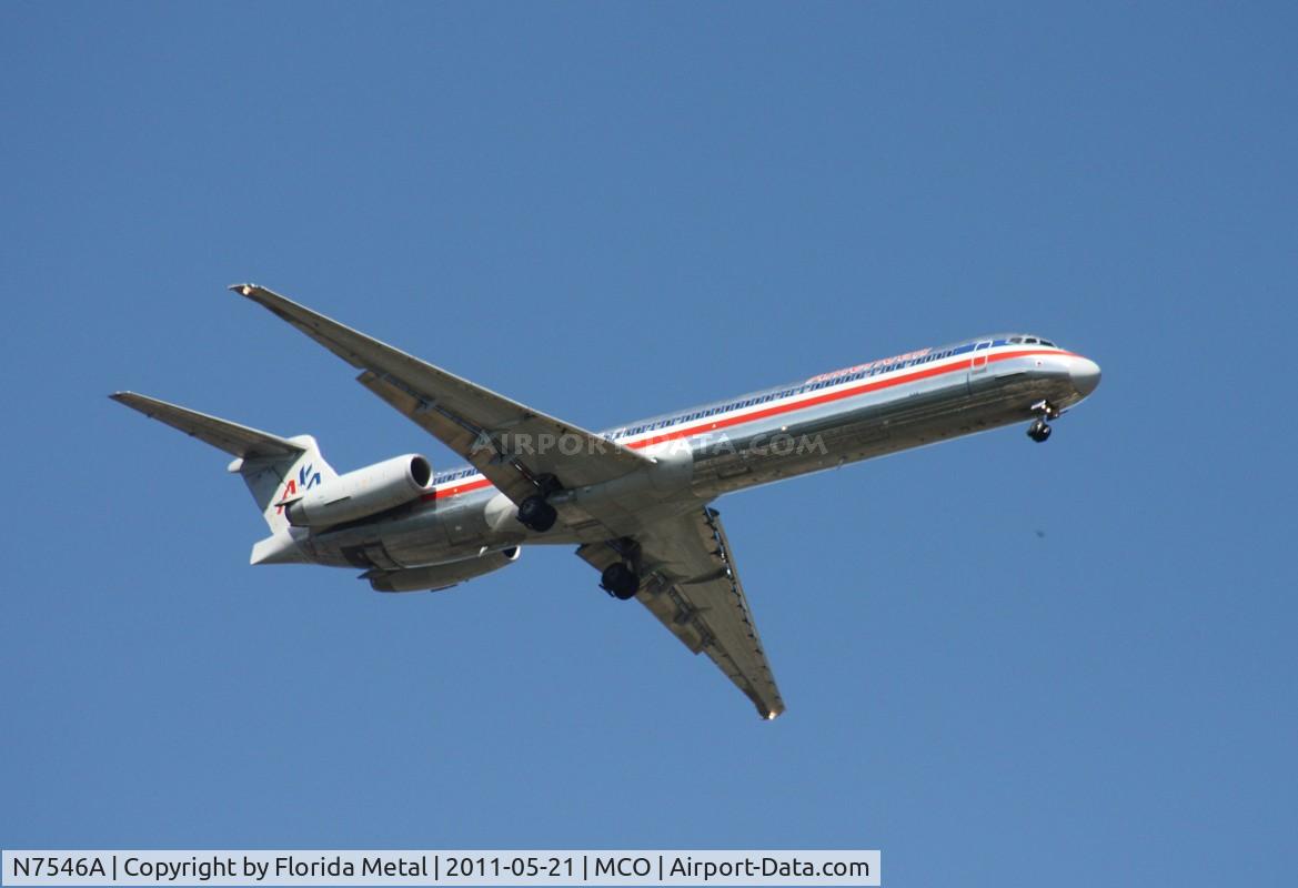 N7546A, 1990 McDonnell Douglas MD-82 (DC-9-82) C/N 53028, American MD-82