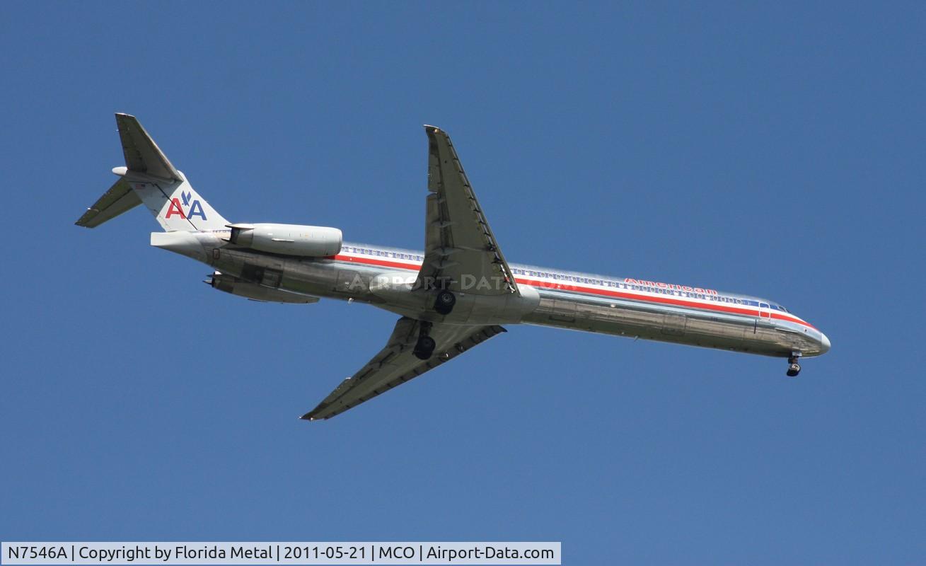 N7546A, 1990 McDonnell Douglas MD-82 (DC-9-82) C/N 53028, American MD-82