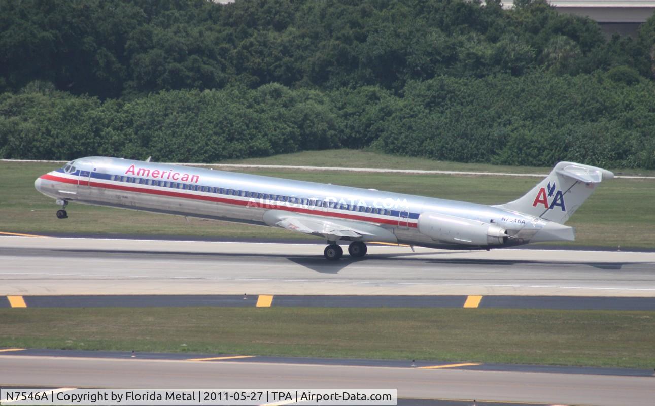 N7546A, 1990 McDonnell Douglas MD-82 (DC-9-82) C/N 53028, American MD-82 - I got a pic of this plane a week earlier at MCO