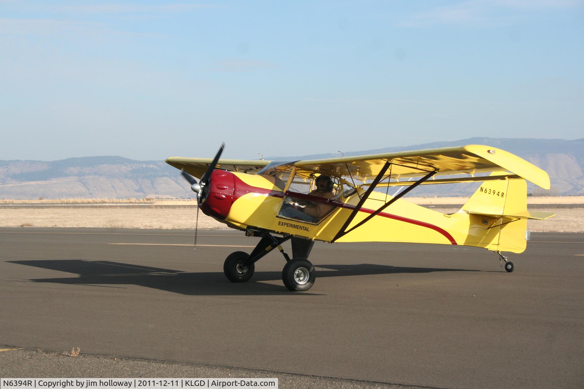 N6394R, 2000 Skystar Kitfox Model IV C/N 1523AF, this Kitfox is now at home with a new owner Jim Holloway in beautful  La Grande Or