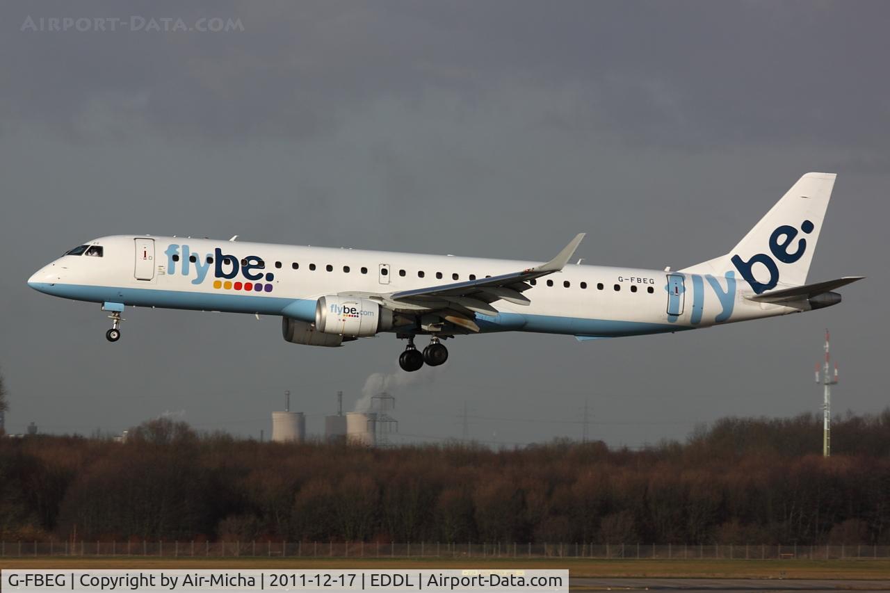 G-FBEG, 2007 Embraer 195LR (ERJ-190-200LR) C/N 19000120, Flybe, Embraer ERJ 190-100LR, CN: 19000120