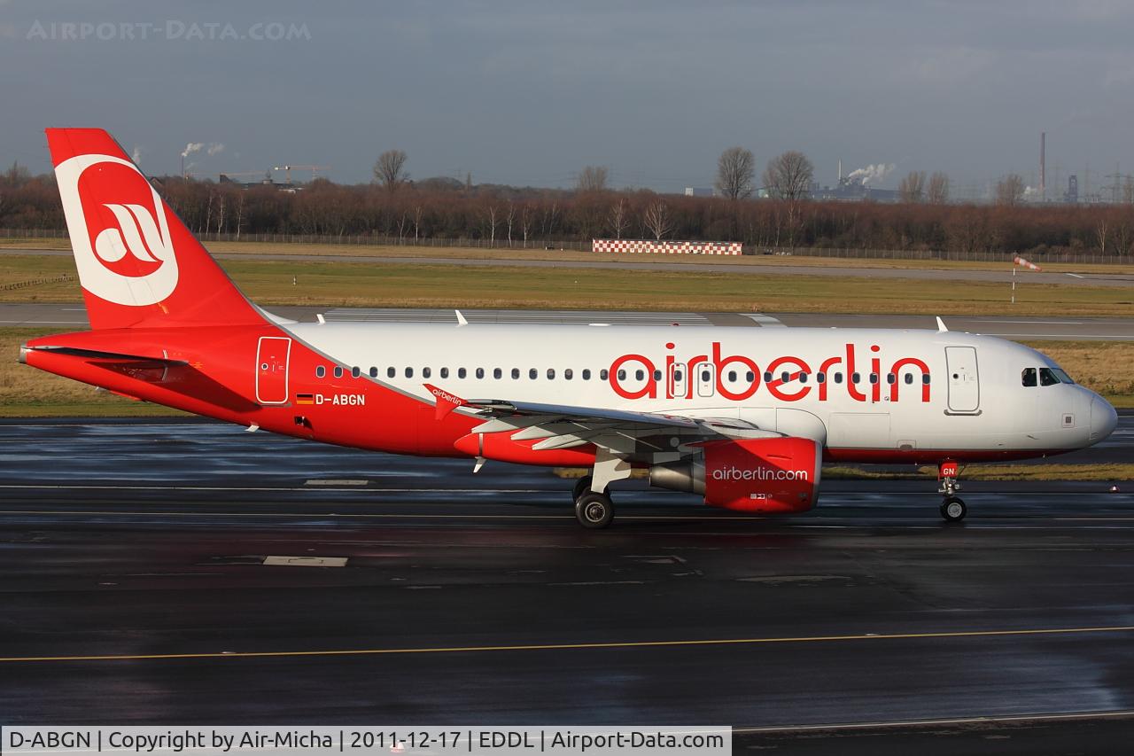 D-ABGN, 2008 Airbus A319-112 C/N 3661, Air Berlin, Airbus A319-112, CN: 3661