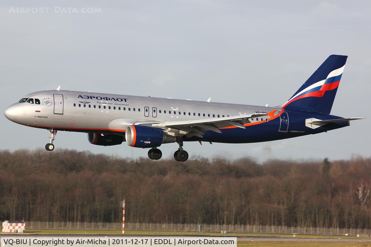 VQ-BIU, 2011 Airbus A320-214 C/N 4684, Aeroflot, Airbus A320-214, CN: 4684, Name: K. Timiriazev