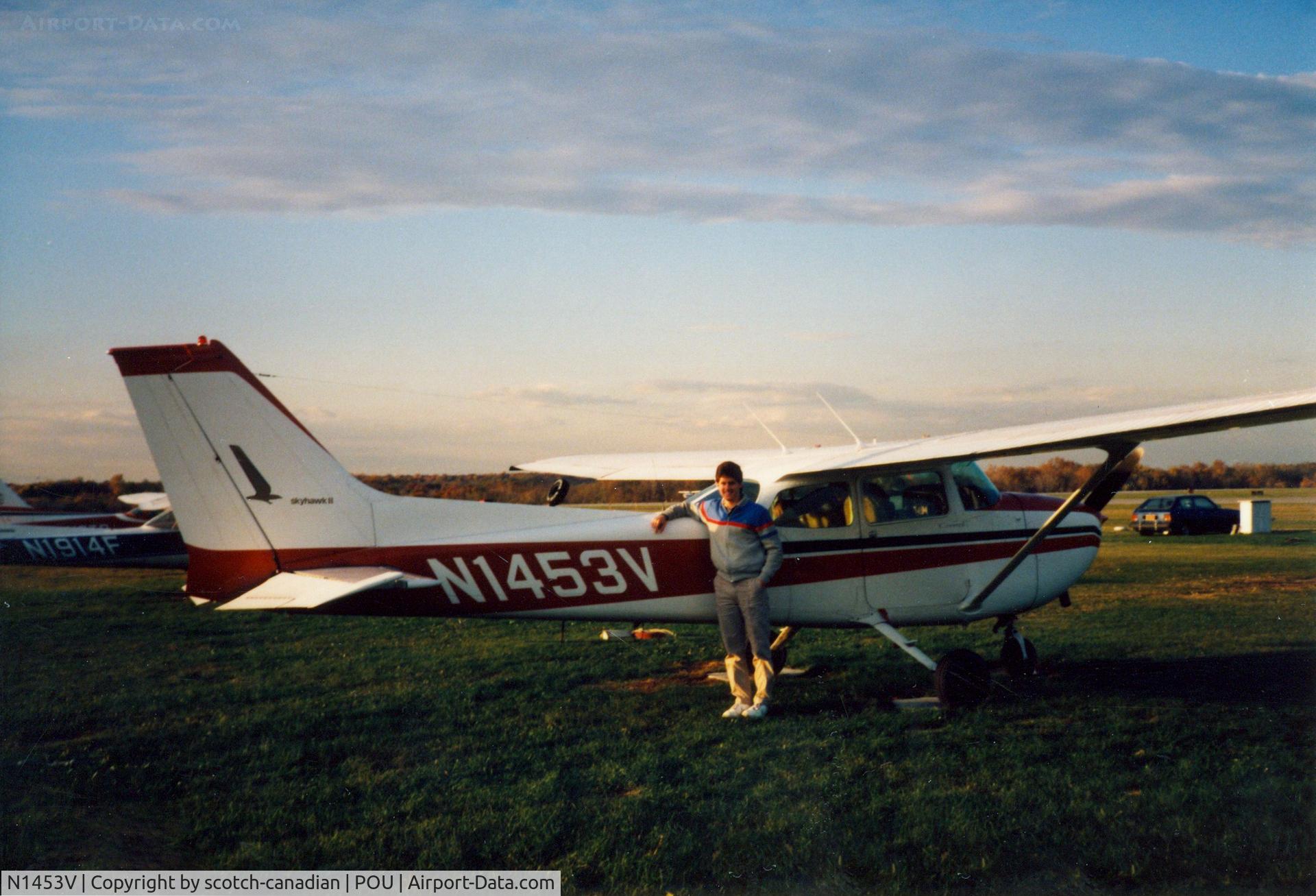 N1453V, 1974 Cessna 172M C/N 17263590, 1974 Cessna 172M N1453V at Dutchess County Airport, Poughkeepsie, NY - 1986