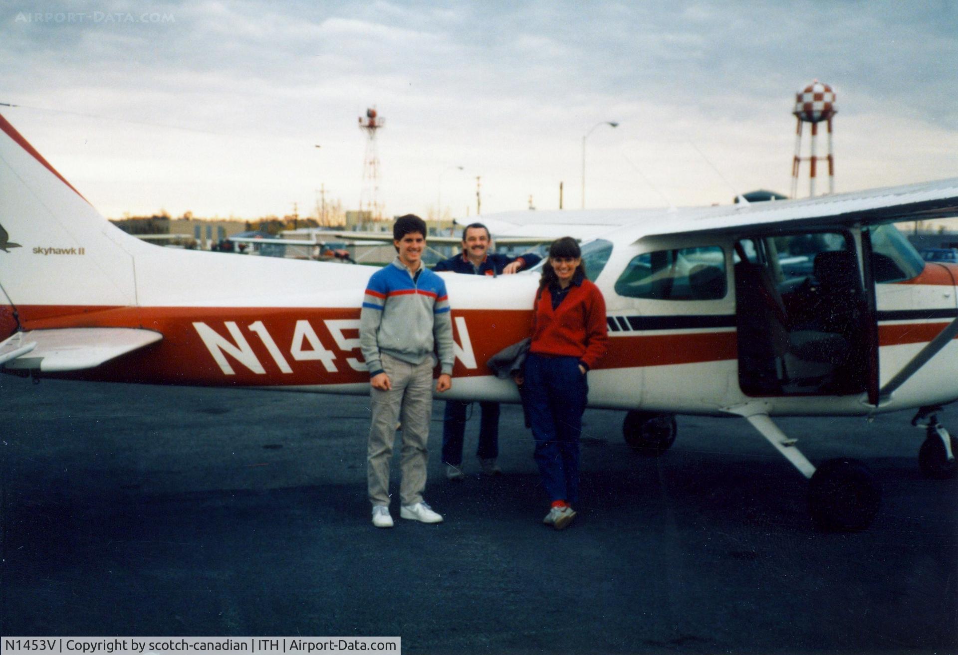 N1453V, 1974 Cessna 172M C/N 17263590, 1974 Cessna 172M N1453V at Ithaca Tompkins Regional Airport, Ithaca, NY - 1986