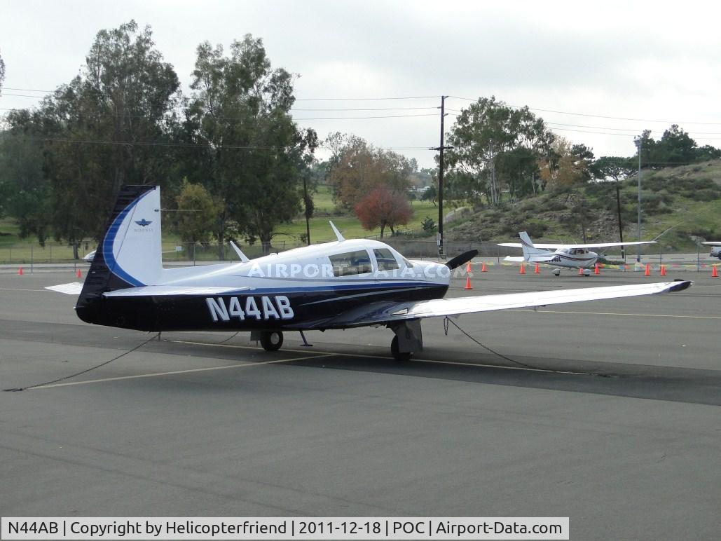 N44AB, 1975 Mooney M20F Executive C/N 22-1196, Parked east of static display area