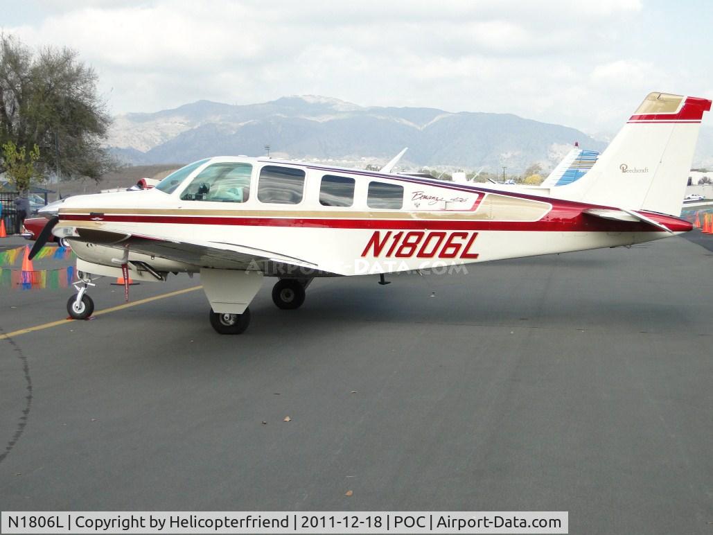 N1806L, 1976 Beech A36 Bonanza 36 C/N E-836, Parked in static display area