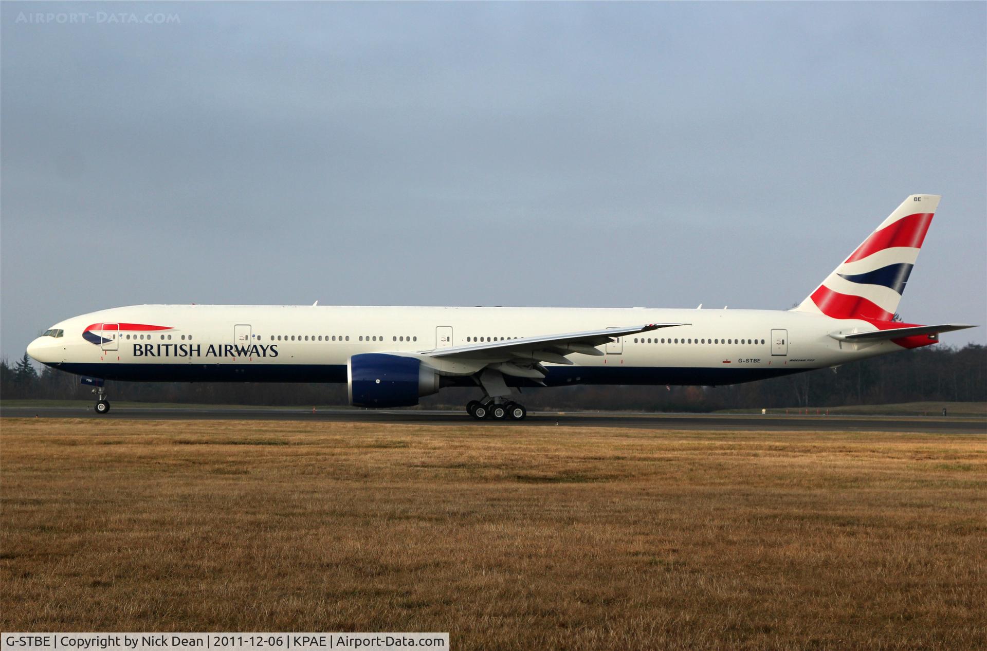 G-STBE, 2011 Boeing 777-36N/ER C/N 38696, KPAE/PAE