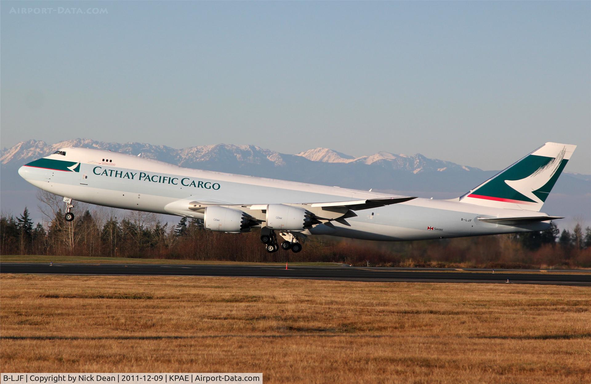 B-LJF, 2011 Boeing 747-867F/SCD C/N 39243, KPAE/PAE