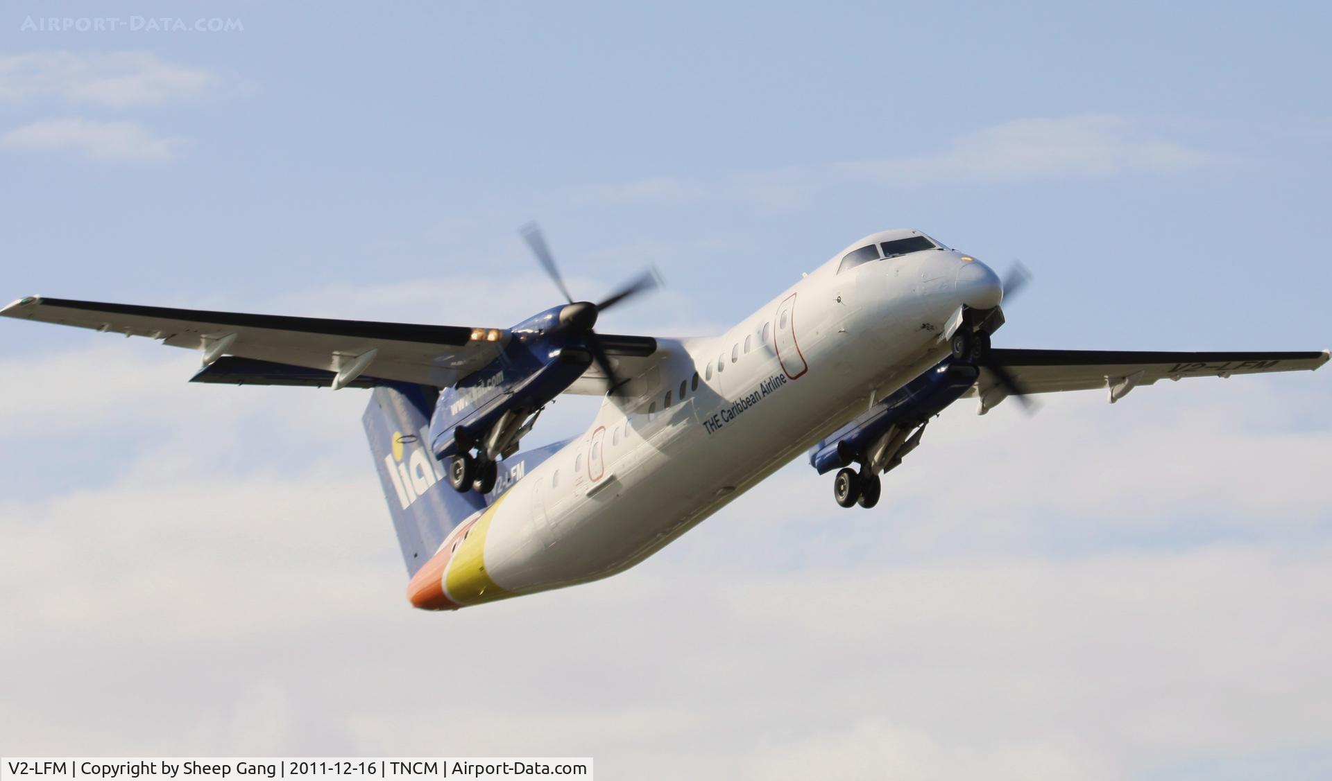 V2-LFM, 1991 De Havilland Canada DHC-8-311A Dash 8 C/N 267, V2-LFM at TNCM