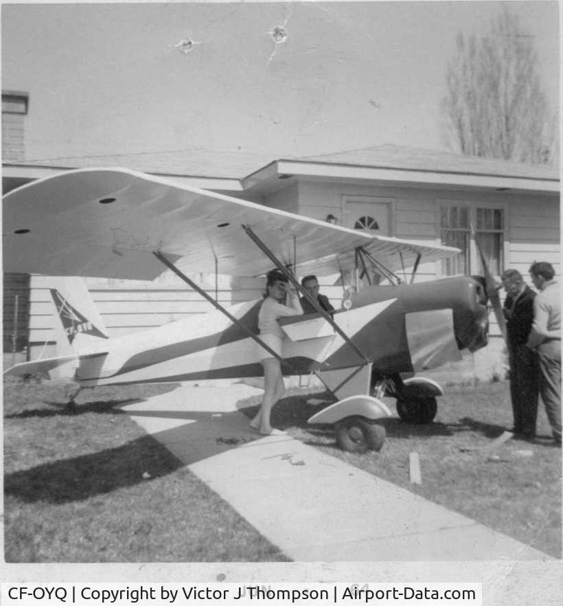 CF-OYQ, 1962 Corben Baby Ace Model D C/N EXP1, CF-OYQ Sitting Pretty in the Sun