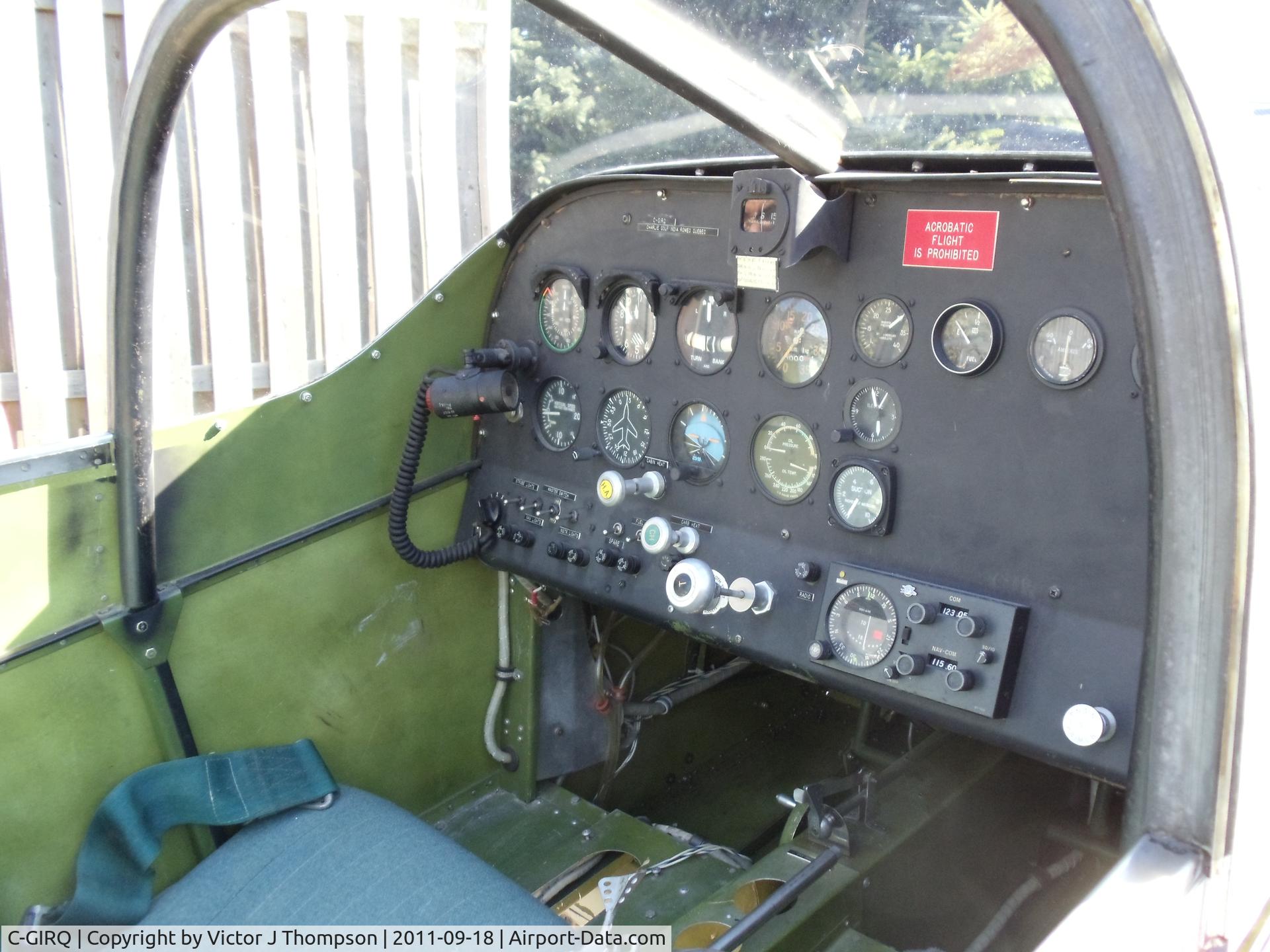 C-GIRQ, 1986 Thorp T-18 Tiger C/N 423, C-GIRQ cockpit