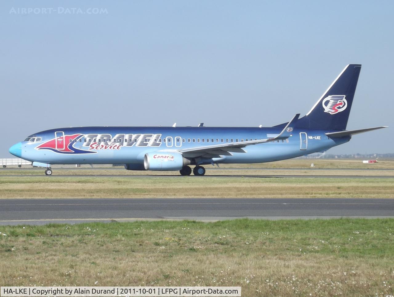 HA-LKE, 2001 Boeing 737-86Q C/N 30278, Property of Boullioun Aviation Service, L/N 963 was first handed to Travel Service as OK-TVC and was subsequently subleased to Oman Air and Malaysian.