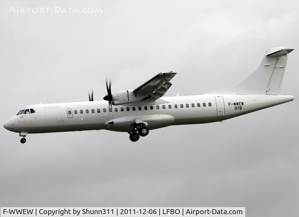 F-WWEW, 2011 ATR 72-500 C/N 978, C/n 978 - For FlyBe Nordic as OH-ATP