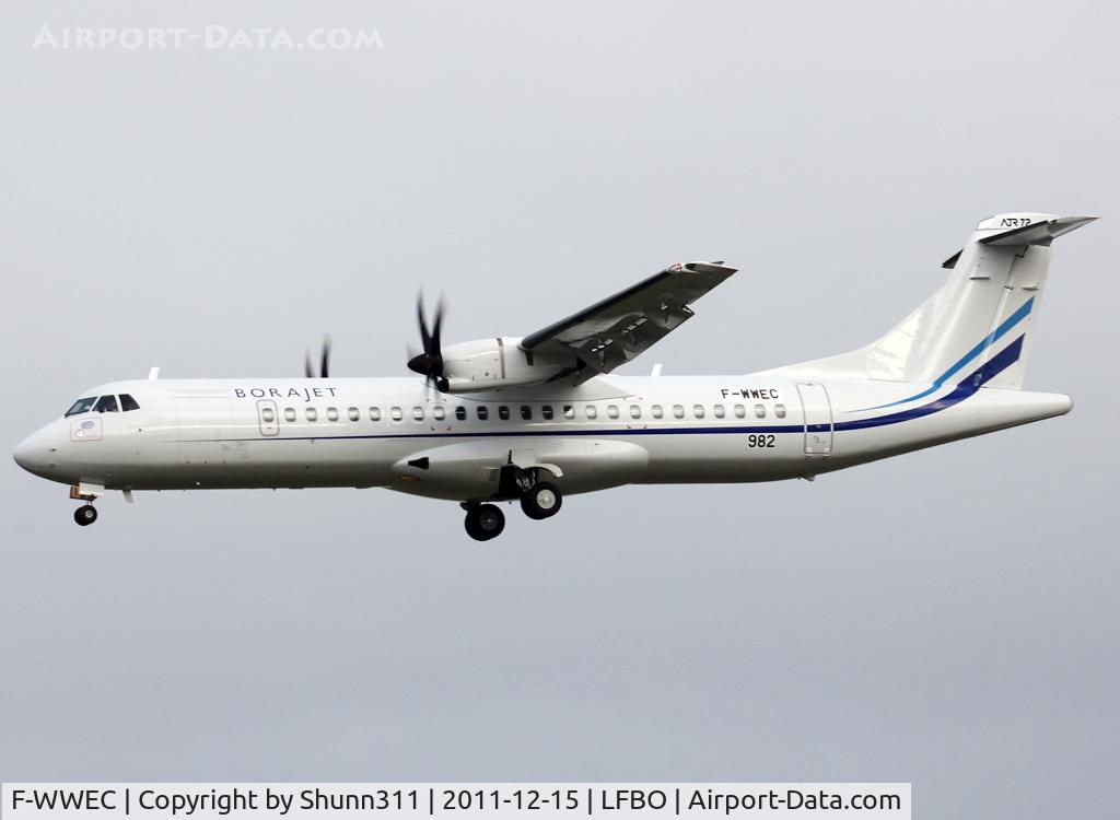 F-WWEC, 2011 ATR 72-500 C/N 982, C/n 982 - To be TC-YAF